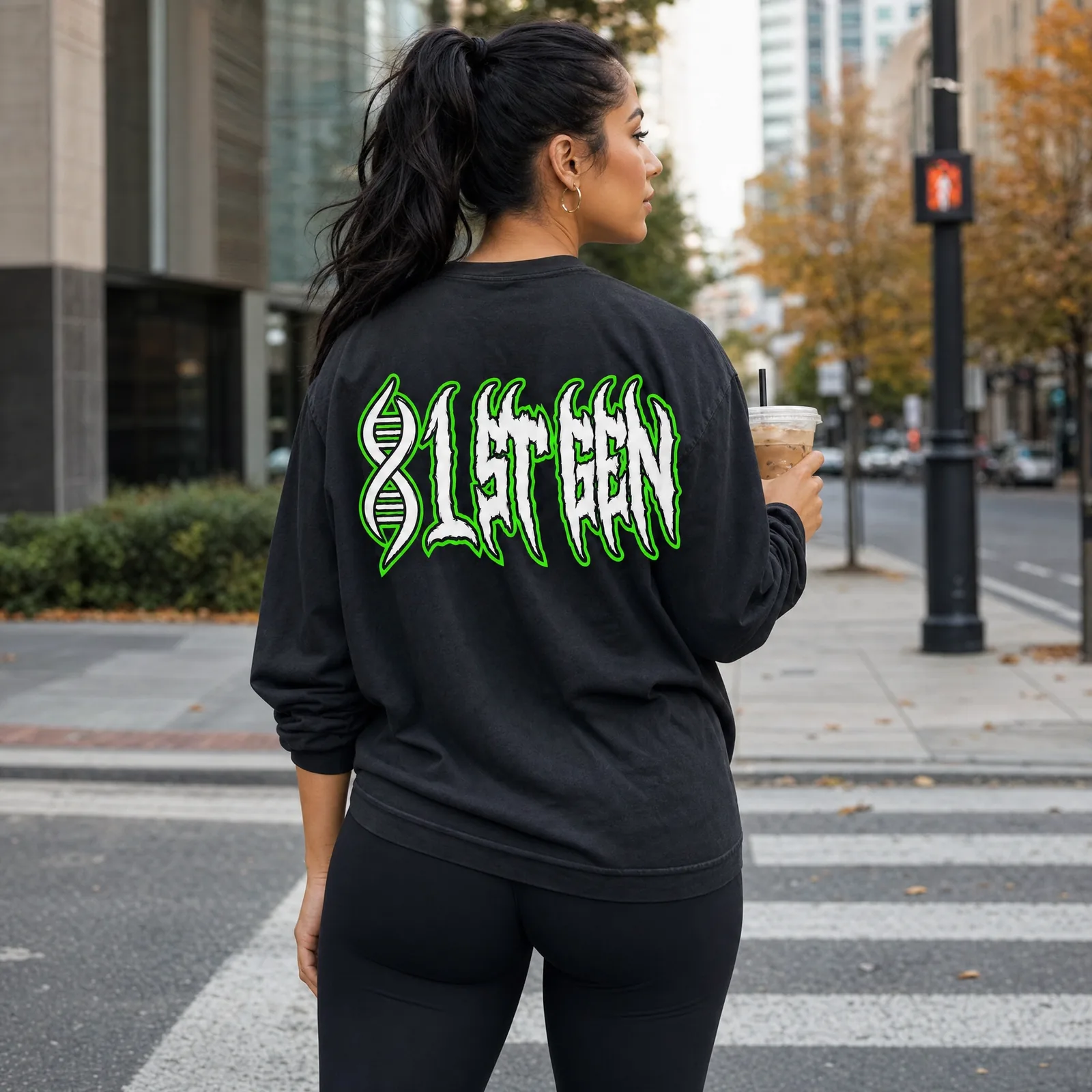 1st Gen Logo Long Sleeve — Black — photo 3 of 5