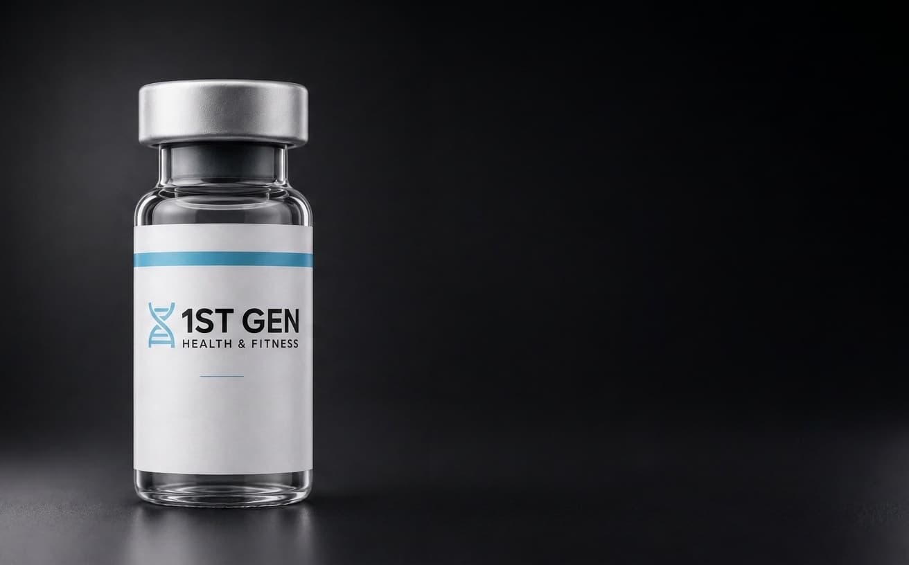 A single 1ST GEN Health & Fitness vial